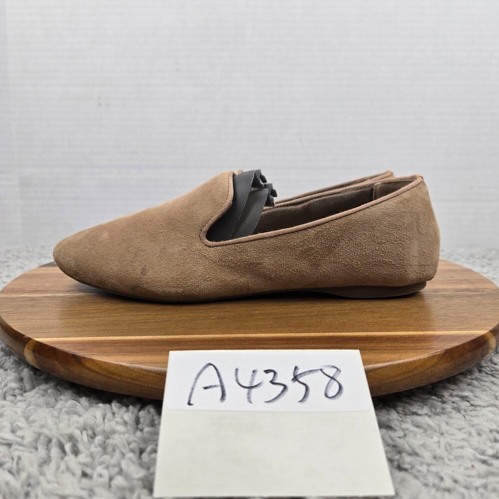 Birdies Womens 7 The Starling Latte Suede Leather Casual Daily Slip Flat Loafer